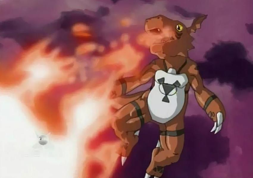 Resultado de imagem para guilmon fire ball