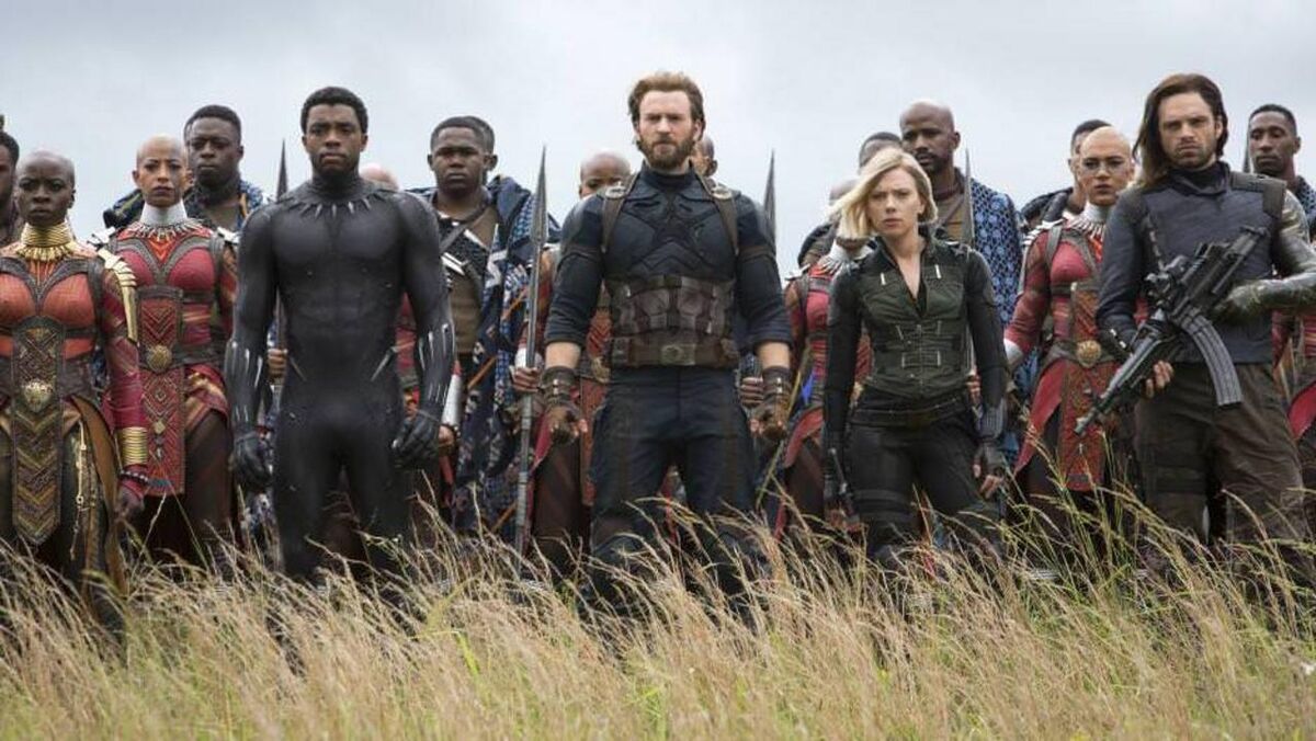 Avengers Infinity War Black Panther Captain America Black Widow Bucky