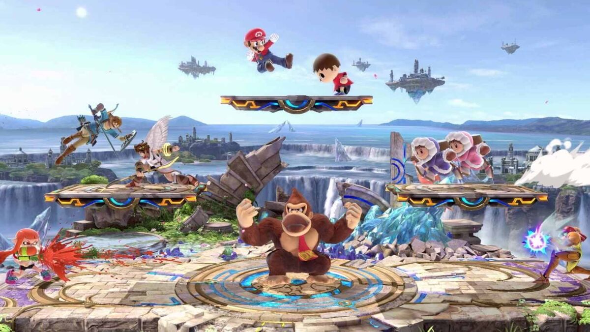 Super Smash Bros Ultimate eight players multiplayer battle