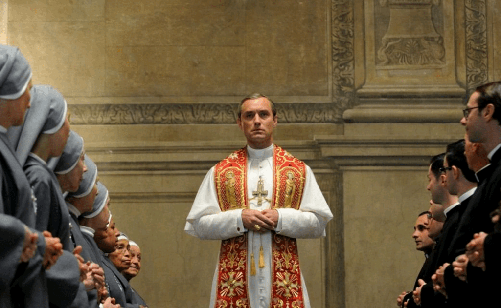 Pius XIII played by Jude Law on The Young Pope