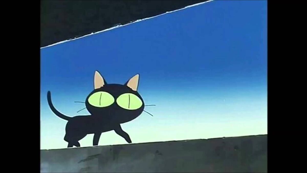 evil anime cat