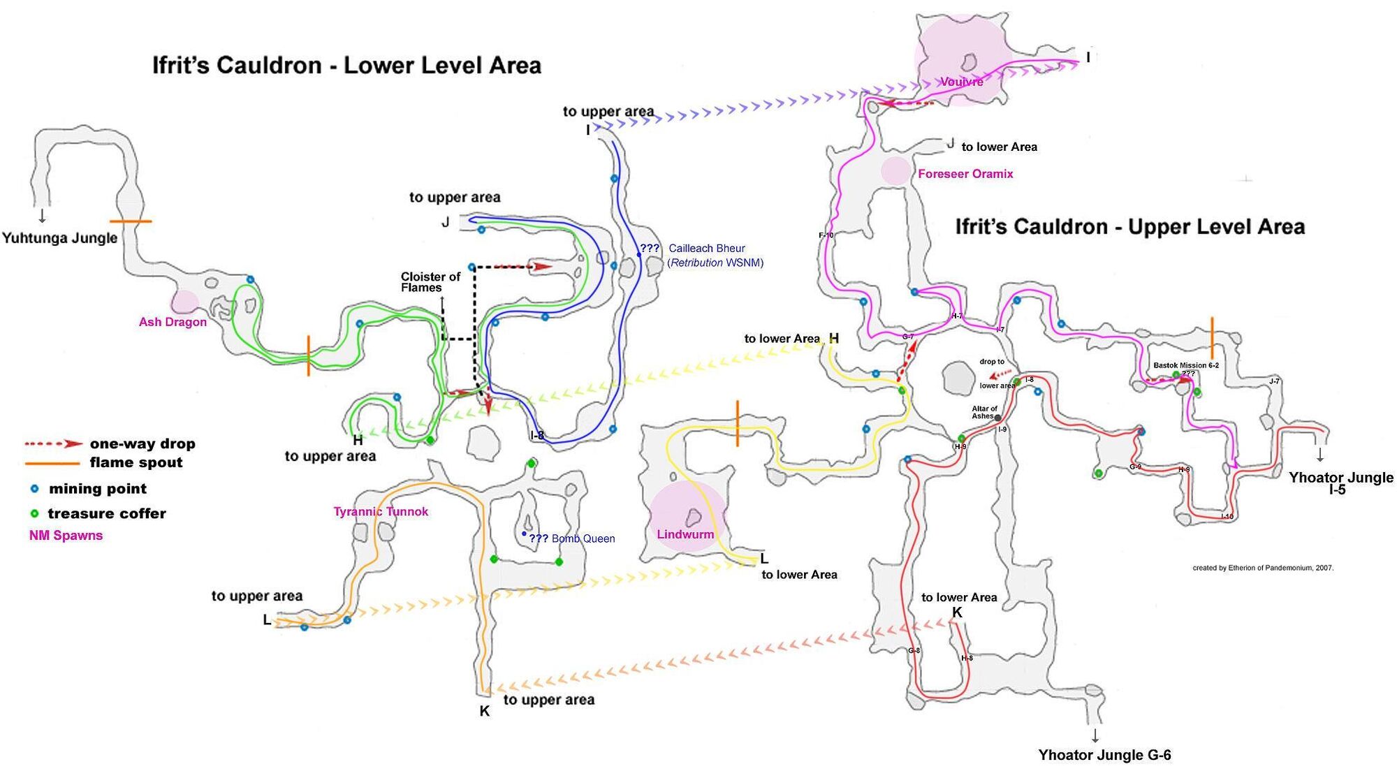 Low area. Река Ифрит на карте. Mine Map. FFXI all Maps. Lower area.