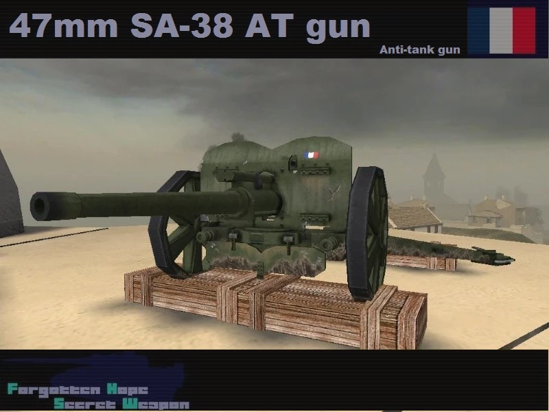 47 mm AT gun SA-37 | Forgotten Hope Secret Weapon Wiki | FANDOM powered ...