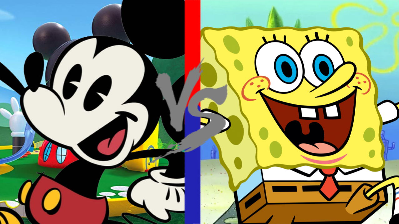 Mickey Mouse vs SpongeBob SquarePants | Fictional Fighters Wiki | Fandom
