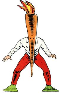 A flaming carrot