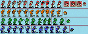 Mobile golf sprites