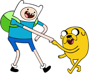 A Dog and Human named Finn and Jake