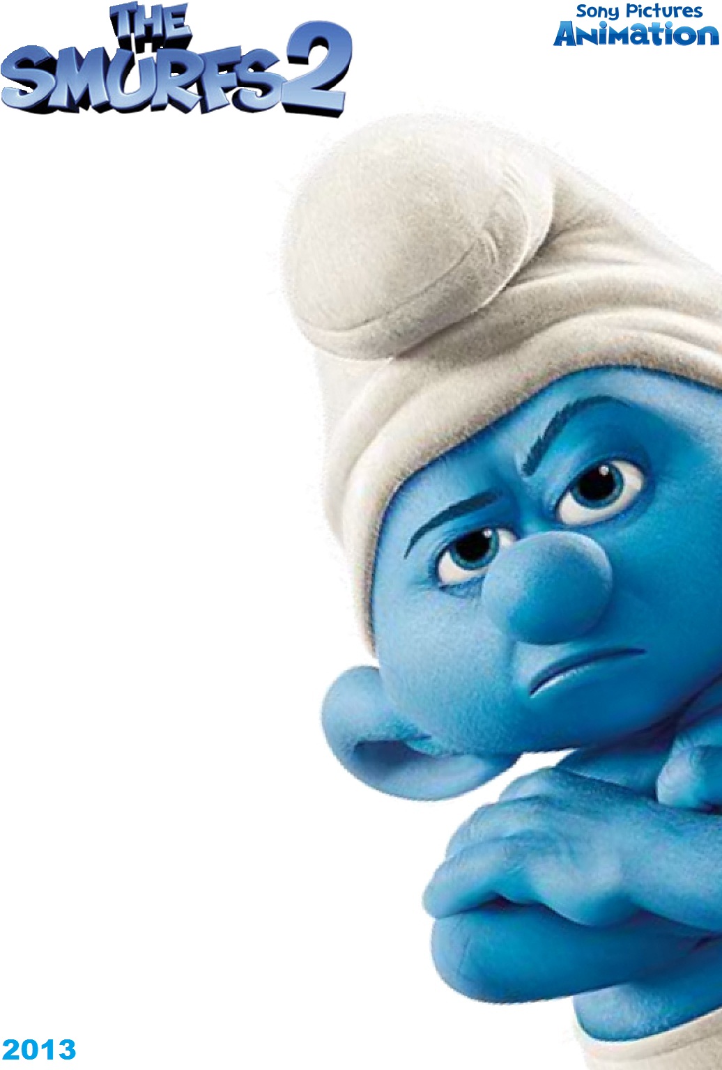 grouchy smurf figure