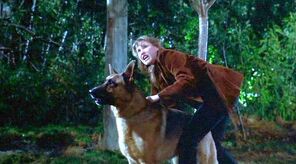 Clear and her dog