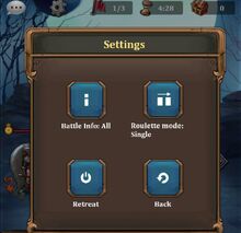 Battle options