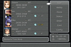 FFIX Menu