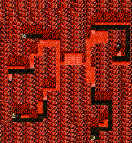 File:FFIII NES - Molten Cave second floor.gif