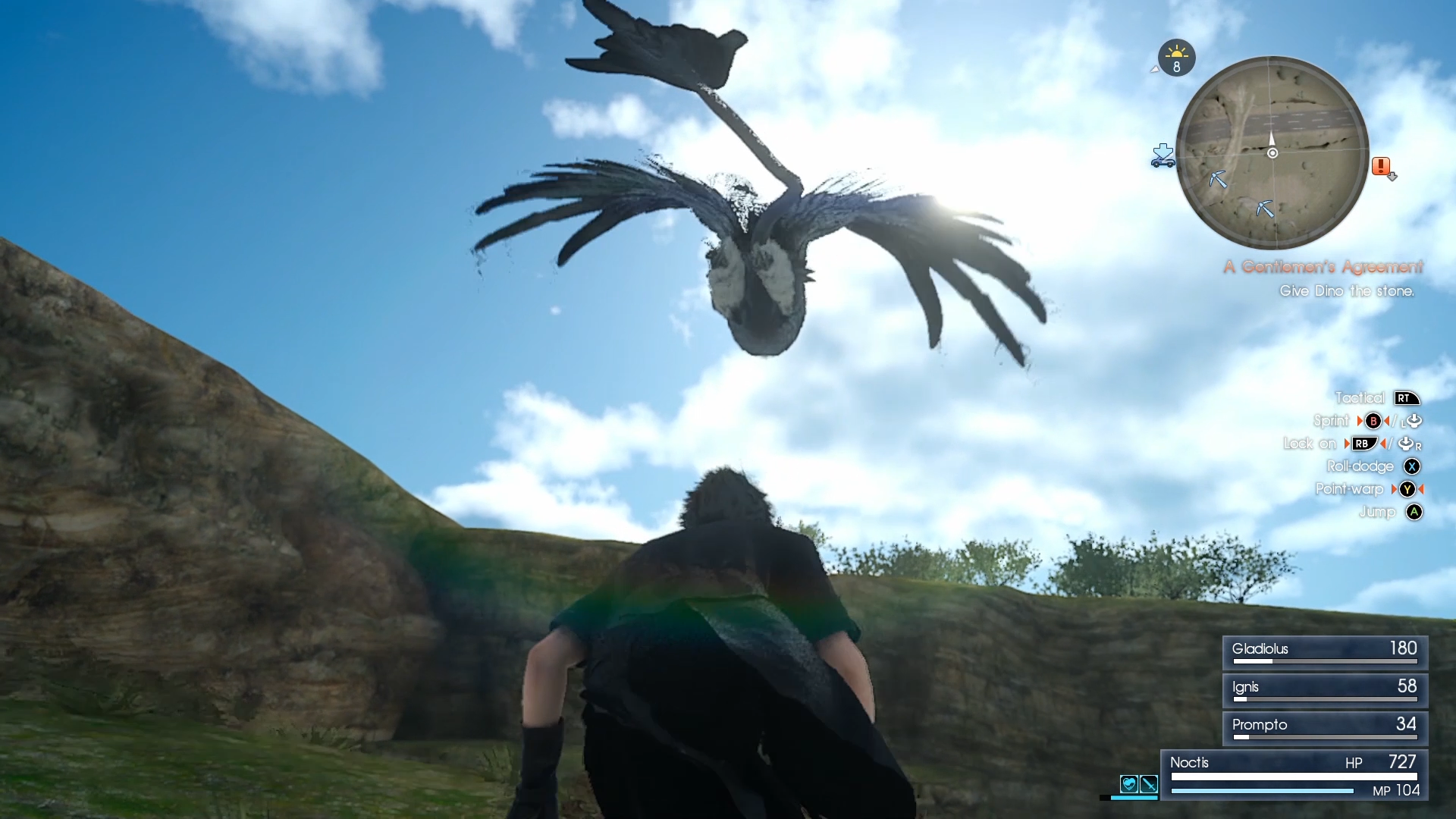 Image Noctis And Giant Bird FFXVpng Final Fantasy Wiki FANDOM