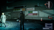 Nanaki and Morrids Coffee signs in Insomnia in FFXV