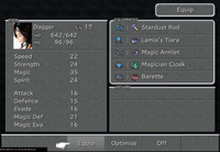 FFIX Equip Menu