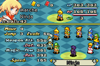 FFTA Job Menu