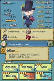4 heroes of light ability menu
