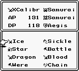 FFA Equip Menu