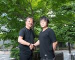 Sakaguchi and Nomura in 2017