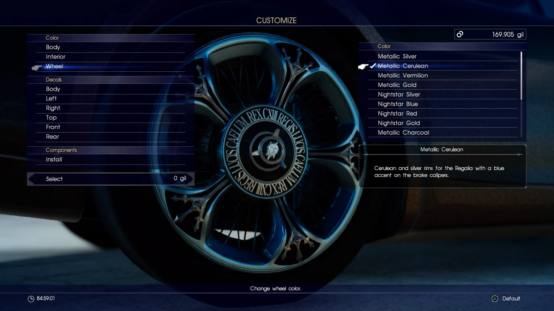 Image MetallicCeruleanWheelFFXV.png Final Fantasy Wiki FANDOM