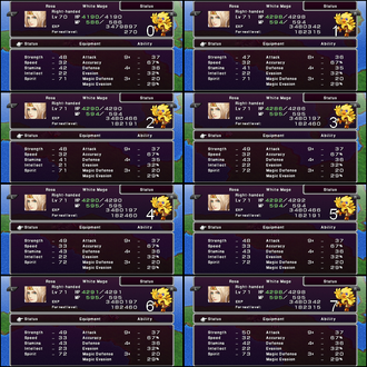 FFIV PSP Rosa Level Up Possibilities