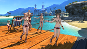 FFXIV Dancing Mi'qotes
