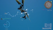 Garuda in flight from FFXV