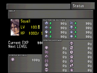 FFVIII Status Screen 1