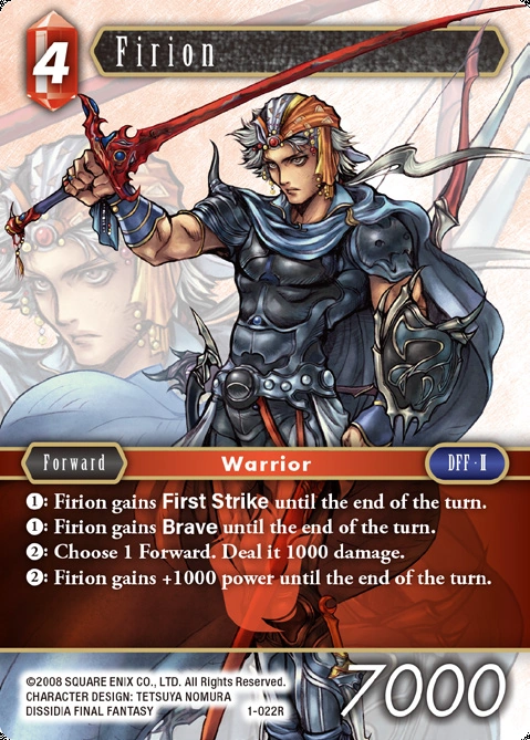 Image - FFTCG 1-022R Firion DFF.png | Final Fantasy Wiki | FANDOM