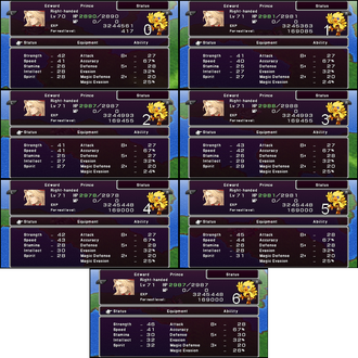 FFIV PSP Edward Level Up Possibilities