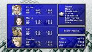 FFII PSP Main Menu
