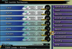 FFX Menu
