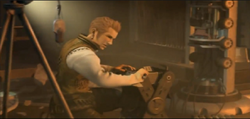 Balthier repariert die Bahamut