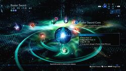 FF7R Buster Sword Upgrade Screens