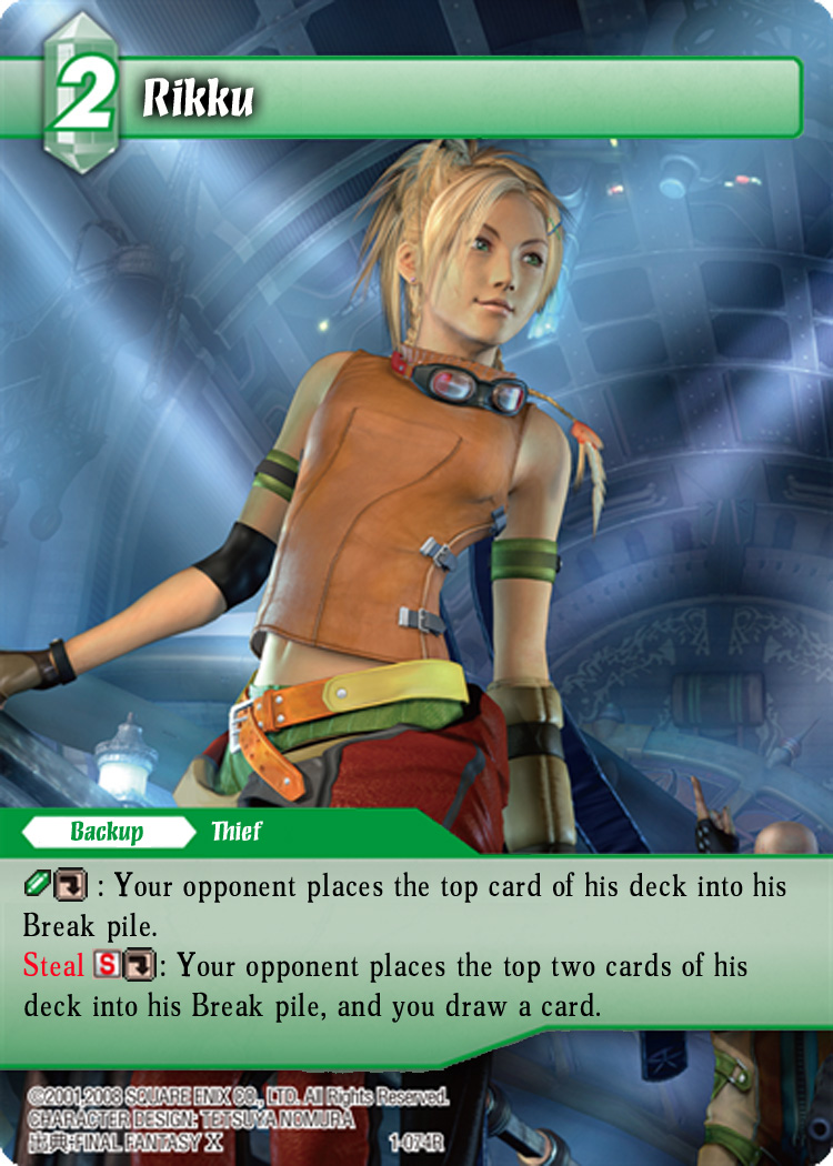 Rikku 1  Final  Fantasy  Trading Card Game Wiki  FANDOM 
