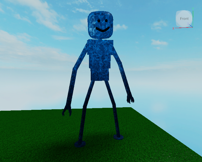 Roblox Big Head Blue