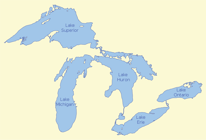 map of the five great lakes in the united states image map of the great lakes png the finger lakes wiki map of the five great lakes in the united states image map of the great lakes png the finger lakes wiki