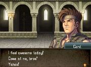 He's asking multiple bros to come at him! What a badass!