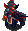 Paladin Noir Ennemi Icone Carte FE 13