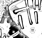 Setsuo fires his laser