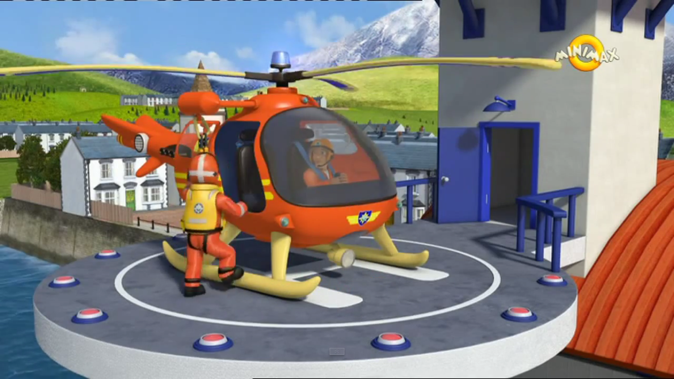 fireman sam tom helicopter