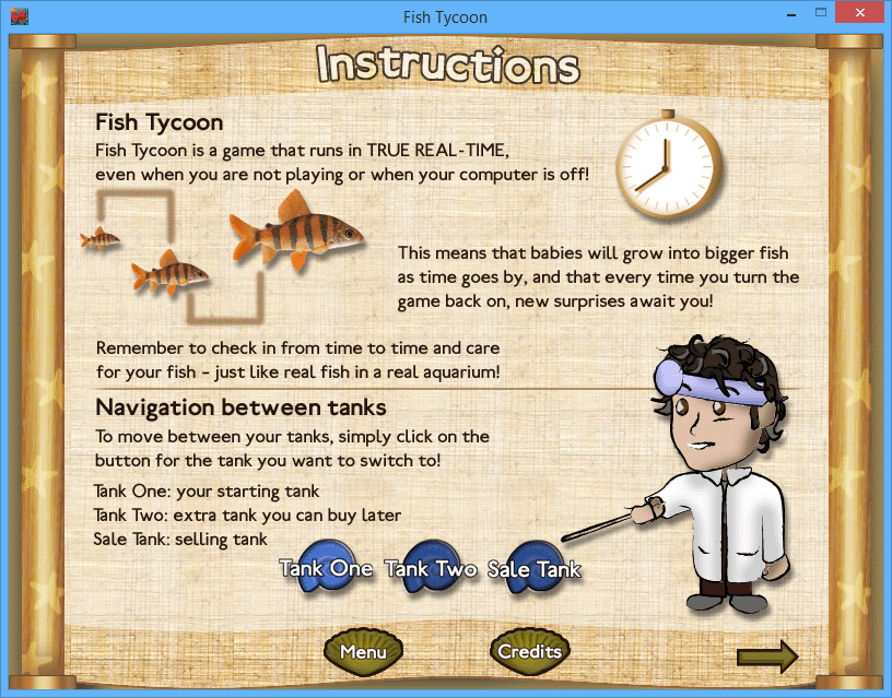 Fish Tycoon Species Chart