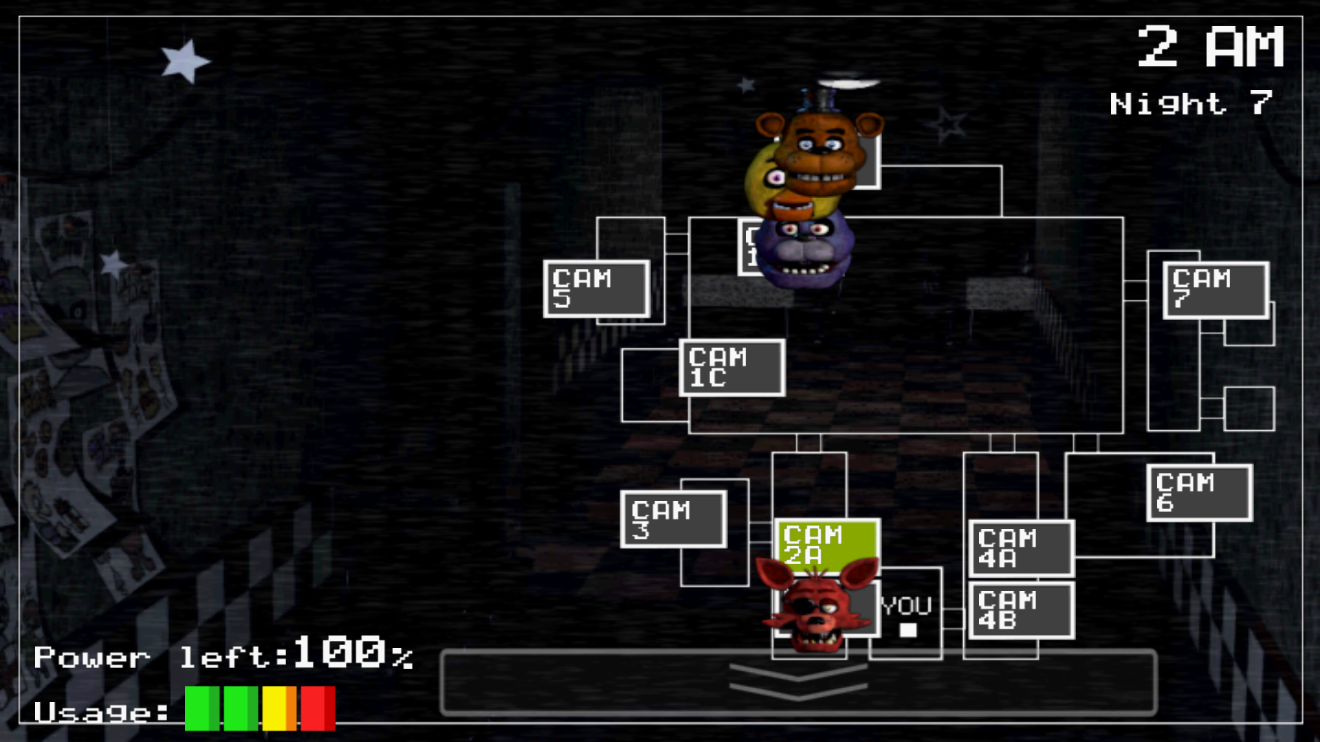 Карта на fnaf 1