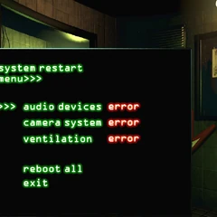 Resultado de imagen de El menú de reinicio del sistema fnaf 3