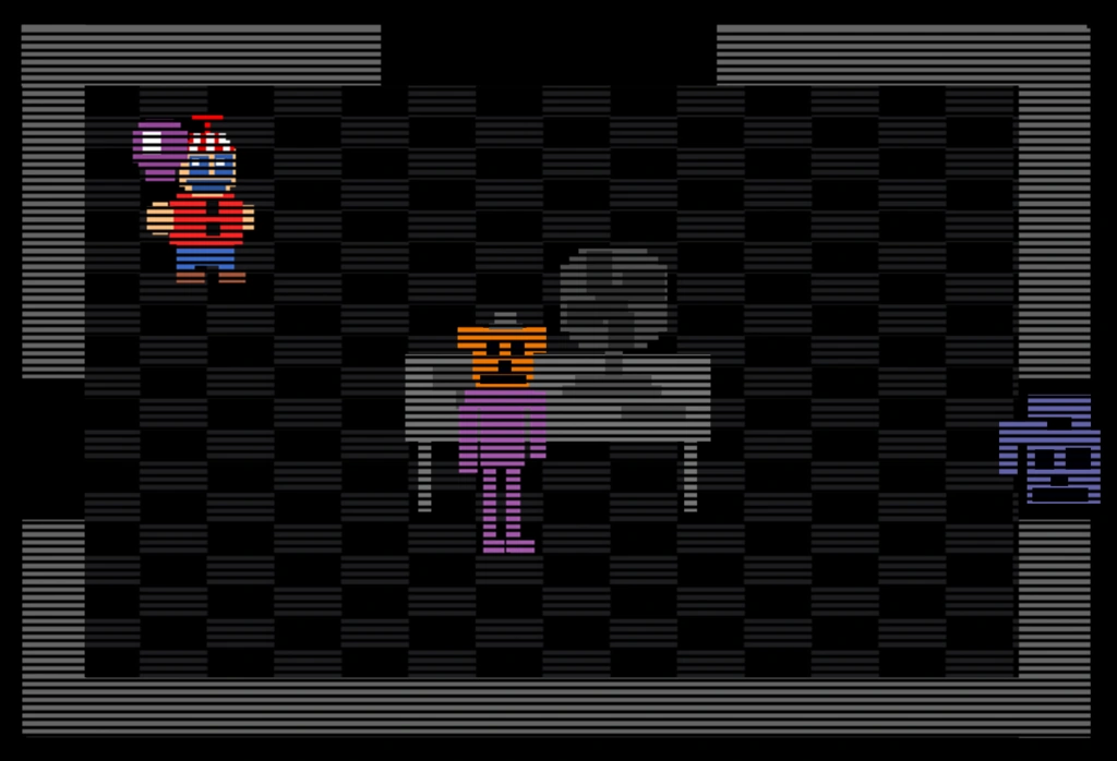 Fnaf ar 8 бит беби. Фнаф 1 мини игры. Фнаф 1 мини игры. Бейби из мини игры фнаф. Элизабет афтон фнаф мини игра.