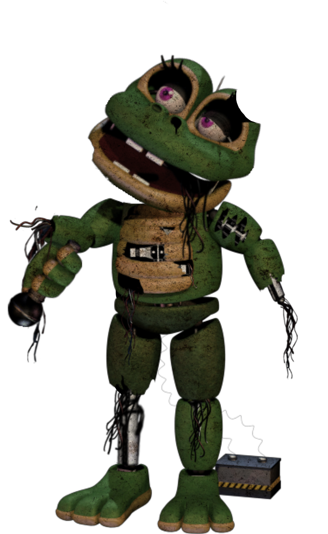 Withered Happy Frog | Five Nights at Freddy's Fanon Wiki | Fandom