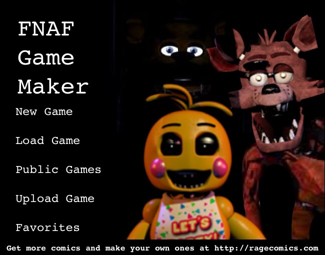 make your own fnaf character fnaf creator game