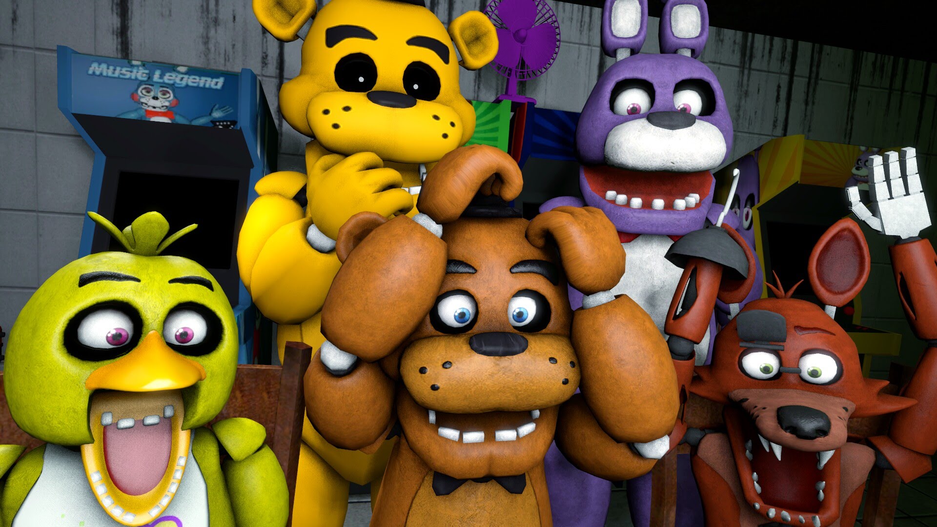 Пять ночей с фредди год. Five Nights at Freddy's 5 АНИМАТРОНИКИ. Фредди ФНАФ 10. Фредди из ФНАФ 10. Five Nights at Freddy's 1 АНИМАТРОНИКИ.