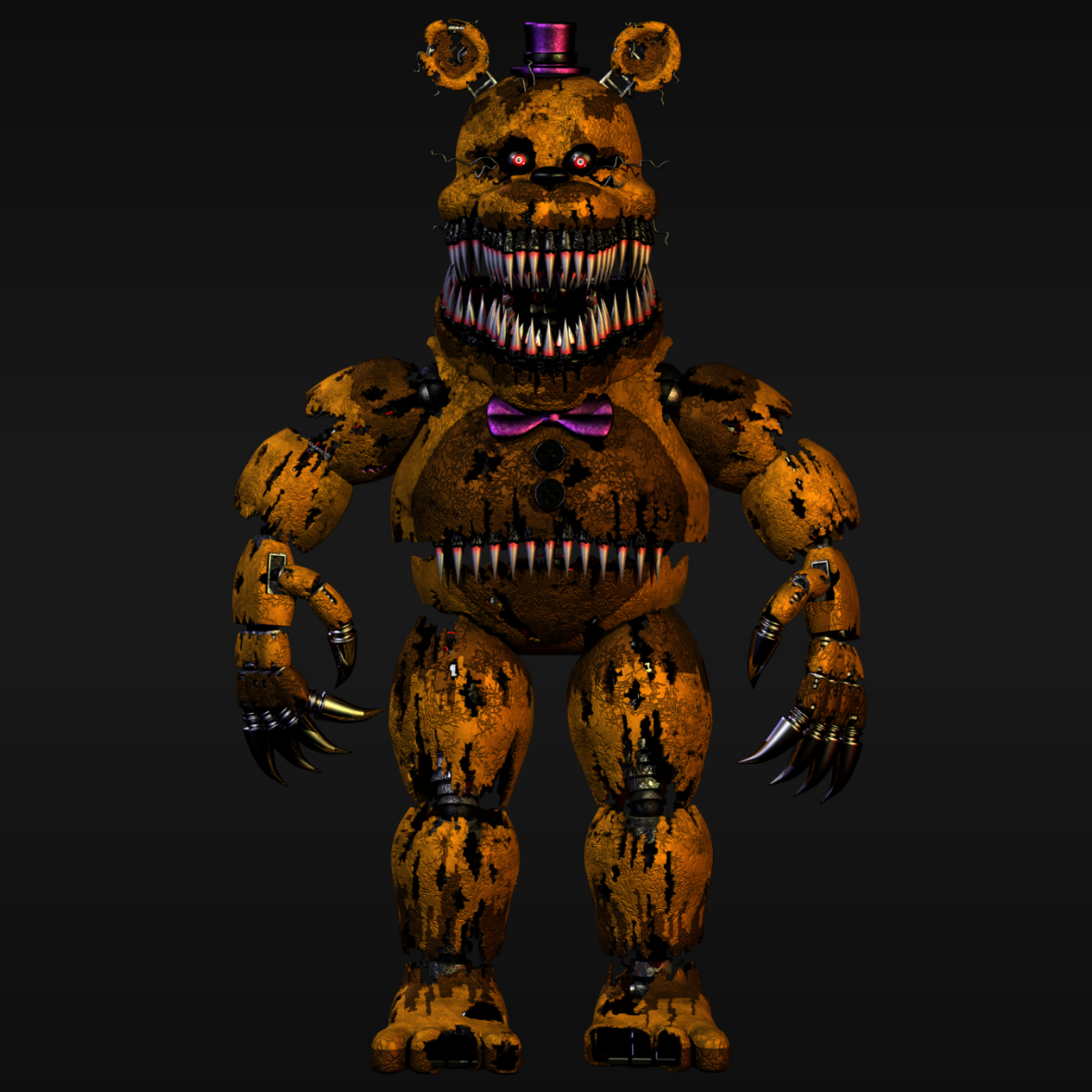 Image Nightmare Fredbear Render Number 1png Five Nights At Freddy