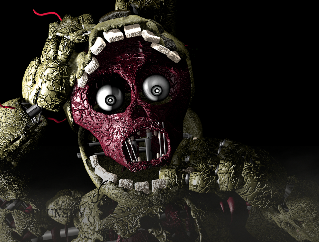 Изображение Springtrap Taking Mask Off 4 By Splunshy D9w2tdvpng